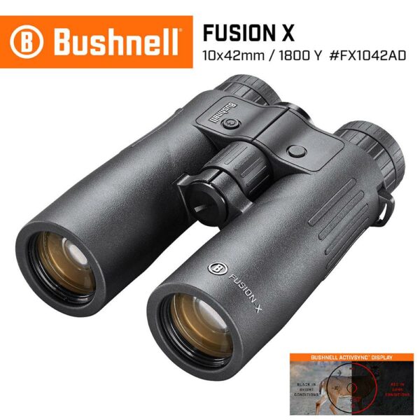 【美國 Bushnell】Fusion X 終極系列 10x42mm 智慧顯色雷射測距雙筒望遠鏡 FX1042AD (公司貨)二手鏡頭收購